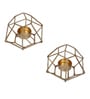 Small Wired Diyamond Tealight Holders Set of 2