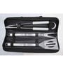 BBQ Silver Stainless Steel (Set of 3) Barbecue Tool Set