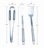 BBQ Silver Stainless Steel (Set of 3) Barbecue Tool Set