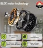 Smart BLDC Chandelier Ceiling Fan with Metal Blades