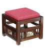 Smart Teak Wood Nesting Coffee Table Set in Walnut Finish with 4 stools