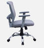 Yuzuki Ergonomic Chair With Adjustable Handle and Lumbar Support In Grey Colour