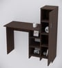 Smart Multipurpose Hutch Desk with storage in Asian Walnut Finish
