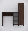 Smart Multipurpose Hutch Desk with storage in Asian Walnut Finish