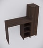 Smart Multipurpose Hutch Desk with storage in Asian Walnut Finish
