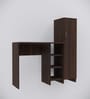 Smart Multipurpose Hutch Desk with storage in Asian Walnut Finish