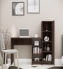 Smart Multipurpose Hutch Desk with storage in Asian Walnut Finish