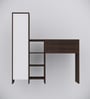 Smart Multipurpose Hutch Desk with storage in Asian Walnut Finish