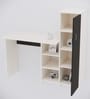 Smart Multipurpose Hutch Desk with storage in Chiyoda Wange & Highland Pine Finish