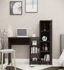 Smart Multipurpose Hutch Desk with storage in Chiyoda Wange Finish