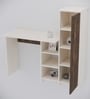 Smart Multipurpose Hutch Desk with storage in Cochwood Brown & Highland Pine Finish