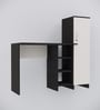 Smart Multipurpose Hutch Desk with storage in Highland Pine & Chiyoda Wange Finish