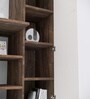 Smart Multipurpose Hutch Desk with storage in Highland Pine & Cochwood Brown Finish