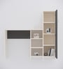 Smart Multipurpose Hutch Desk with storage in Highland Pine & Slate Grey Finish