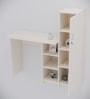 Smart Multipurpose Hutch Desk with storage in Highland Pine Finish