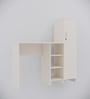 Smart Multipurpose Hutch Desk with storage in Highland Pine Finish
