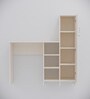 Smart Multipurpose Hutch Desk with storage in Highland Pine Finish