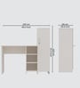 Smart Multipurpose Hutch Desk with storage in Highland Pine Finish