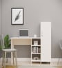 Smart Multipurpose Hutch Desk with storage in Highland Pine Finish