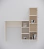 Smart Multipurpose Hutch Desk with storage in Highland Pine Finish