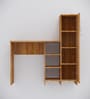 Smart Multipurpose Hutch Desk with storage in Plateau Apple Finish
