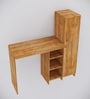 Smart Multipurpose Hutch Desk with storage in Plateau Apple Finish