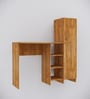 Smart Multipurpose Hutch Desk with storage in Plateau Apple Finish