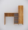 Smart Multipurpose Hutch Desk with storage in Plateau Apple Finish