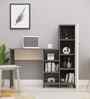 Smart Multipurpose Hutch Desk with storage in Slate Grey & Highland Pine Finish