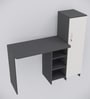 Smart Multipurpose Hutch Desk with storage in Slate Grey & Highland Pine Finish