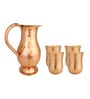 Seamless Brown Copper (Set of 5) Water Jug with Glass