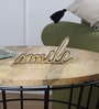 Smile Gold Aluminium Showpiece