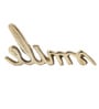 Smile Gold Aluminium Showpiece