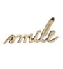 Smile Gold Aluminium Showpiece