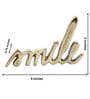 Smile Gold Aluminium Showpiece