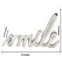 Smile Silver Aluminium Showpiece