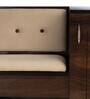 Smiley Shoe Rack with Seating in Walnut Finish