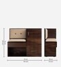 Smiley Shoe Rack with Seating in Walnut Finish