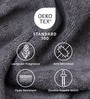 Smoke Grey Bamboo and Cotton Solid 600 GSM Bath Towel (1 Pc)