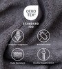 Smoke Grey Bamboo and Cotton Solid 600 GSM Face Towels (2 Pc)