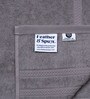 Smoke Grey Bamboo and Cotton Solid 600 GSM Face Towels (2 Pc)