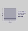 Smoke Grey Bamboo and Cotton Solid 600 GSM Face Towels (4 Pc)