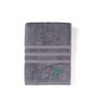 Smoke Grey Bamboo and Cotton Solid 600 GSM Bath Towel Pack of 1