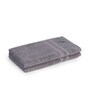 Smoke Grey Bamboo and Cotton Solid 600 GSM Face Towels Pack of 2