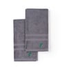 Smoke Grey Bamboo and Cotton Solid 600 GSM Face Towels Pack of 2