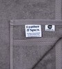 Smoke Grey Bamboo and Cotton Solid 600 GSM Face Towels Pack of 4