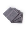 Smoke Grey Bamboo and Cotton Solid 600 GSM Face Towels Pack of 4