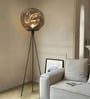 Smoked Glass Globe Tripod Floor Lamp Smoked Glass Globe Tripod Floor Lamp