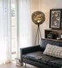 Smoked Glass Globe Tripod Floor Lamp Smoked Glass Globe Tripod Floor Lamp