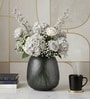 Smokey Frost Glass Vase